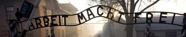 Arbeit Macht Frei on the Gate of nazi concentrationcamp in Auschwitz